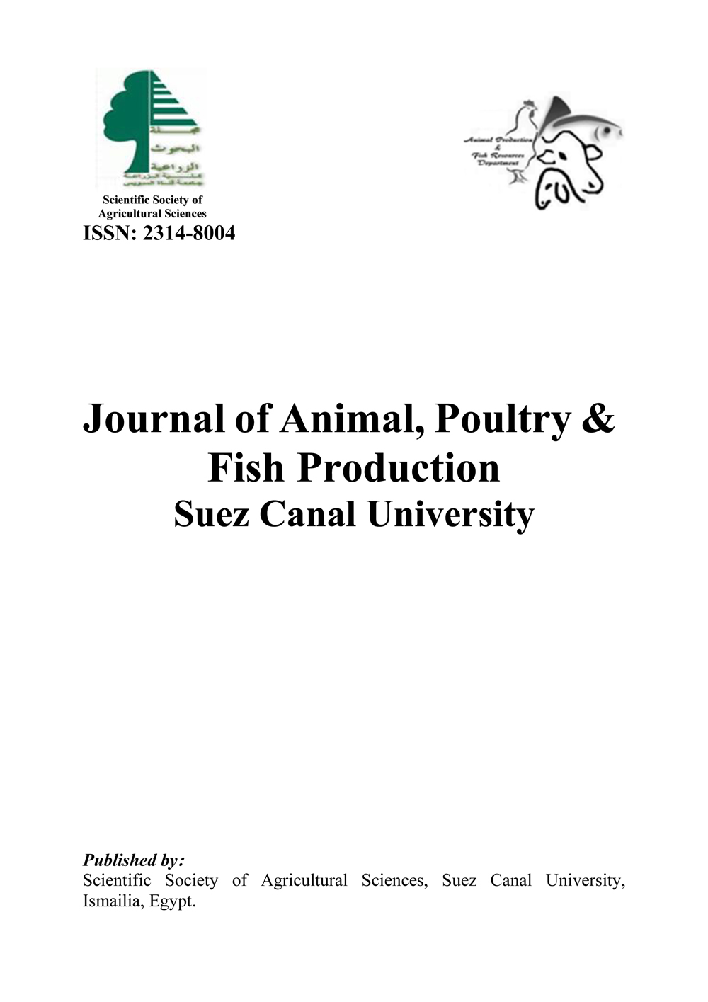 Journal of Animal, Poultry & Fish Production
